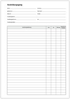 Ausbildungsnachweis / Berichtsheft als Abreißblock  für 1 Jahr  kaufmännische Berufsausbildung, wöchentlicher Eintrag