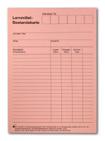 Lernmittel - Bestandskarte, rosa, DIN A6