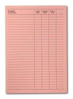 Lernmittel - Bestandskarte, rosa, DIN A6