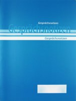Gesprächsnotizen / Protokollbuch mit Vordruck DIN...