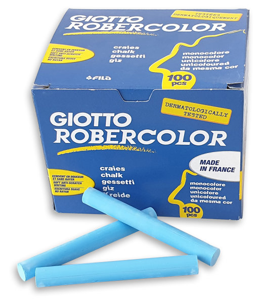 Kreide Robercolor in der Farbe blau, Inhalt 100 Stück