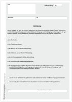 Erklärung zur  Abiturprüfung (Belehrung,...