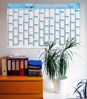 Schuljahres - Wandkalender XXL für das Schuljahr 2026/2027