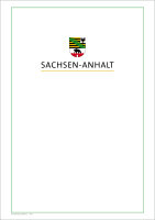 Blatt für Zeugnisdruck, Wappen mittig, Rahmen auf...